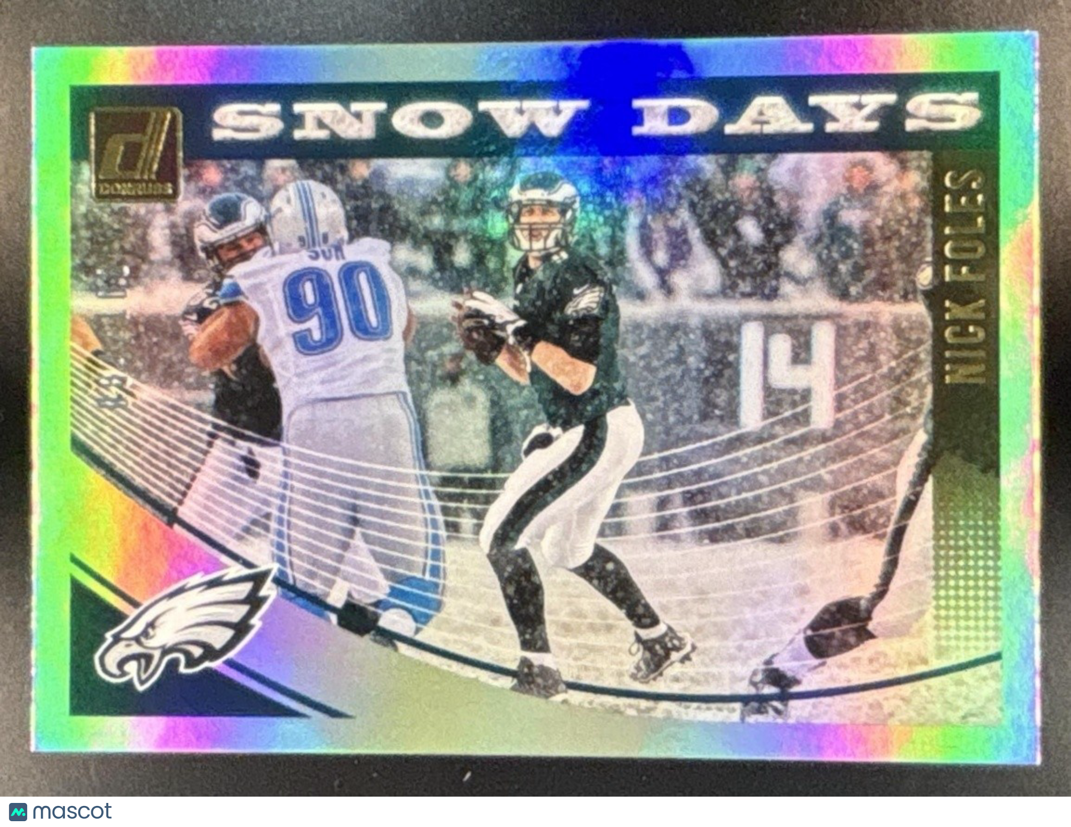 2018 Panini Donruss Nick Foles Snow Days Holo /100 #SD-3 Philadelphia Eagles - Sports Cards