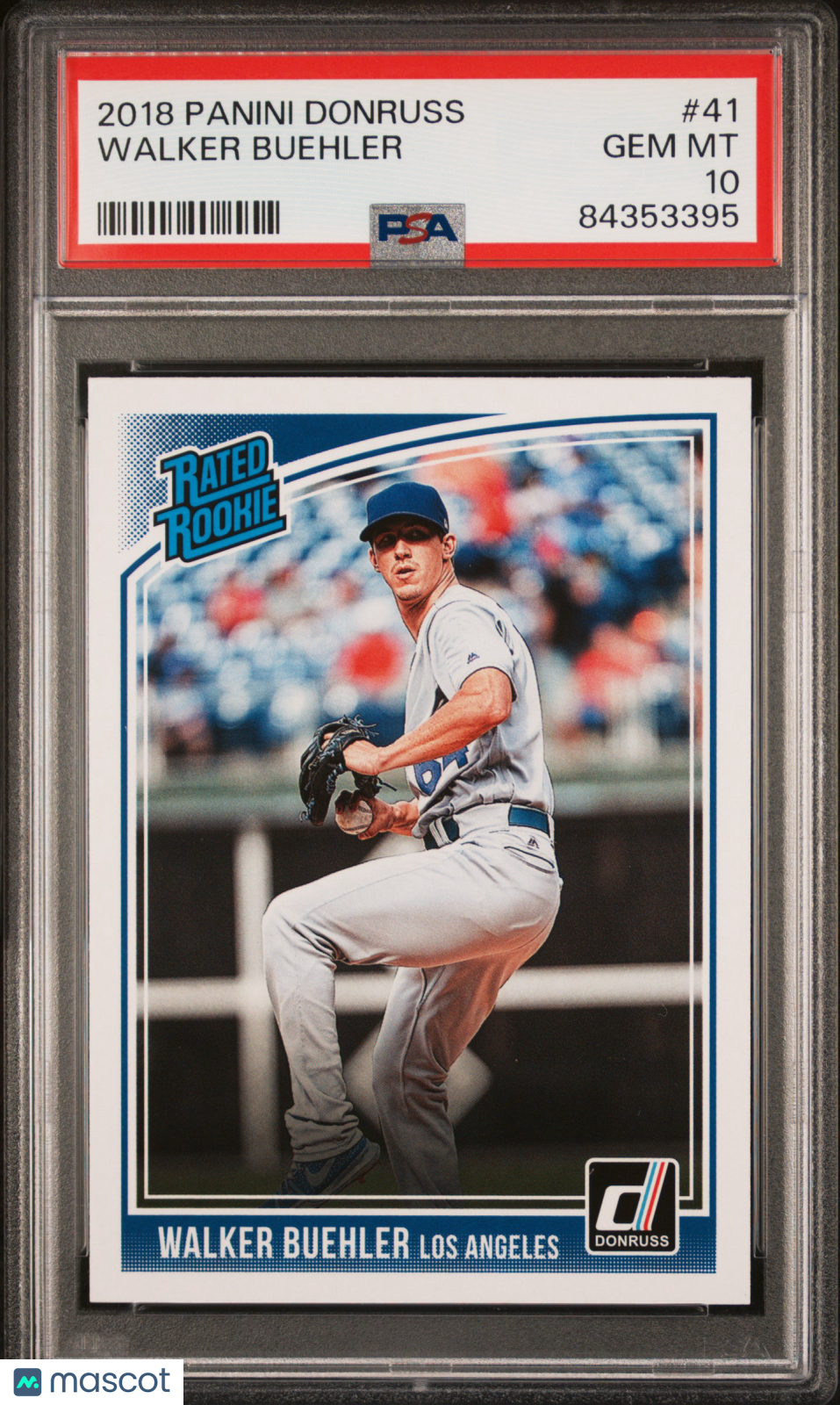 2018 Panini Donruss Walker Buehler #41 PSA 10 - Graded Sports Cards