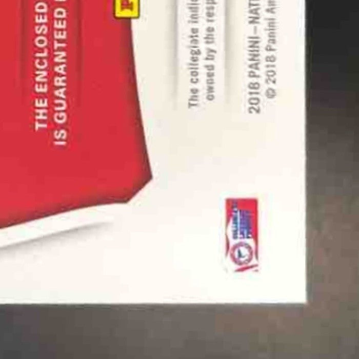 2018 Panini National Treasures Collegiate Patch Marshall Faulk /99 #44 MEM - Sports Cards