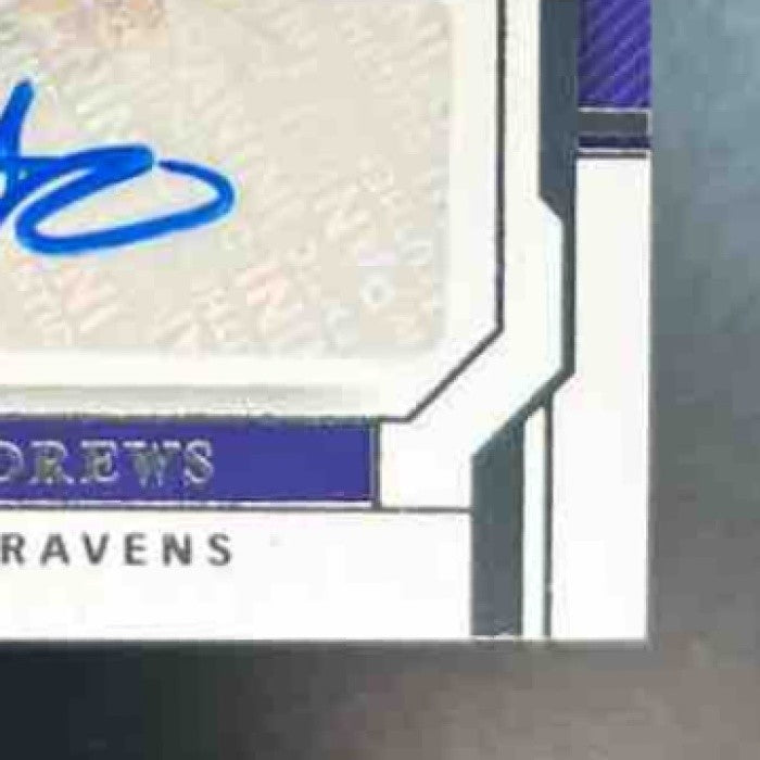 2018 Panini National Treasures Mark Andrews /75 #118 Auto RC Baltimore Ravens - Sports Cards
