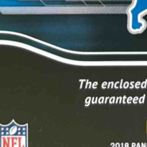 2018 Panini Playbook Kerryon Johnson Mammoth Material Relics Prime /50 Lions - Sports Cards