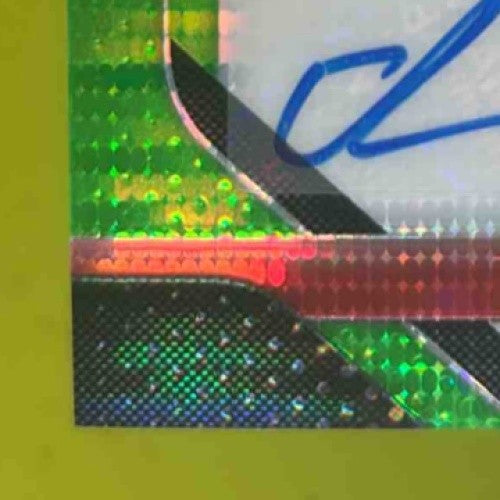 2018 Panini Prizm Isaiah Oliver Rookie Auto Neon Green Pulsar RC Atlanta Falcons - Sports Cards