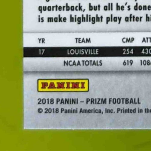 2018 Panini Prizm Lamar Jackson Pink #212 RC Baltimore Ravens - Sports Cards