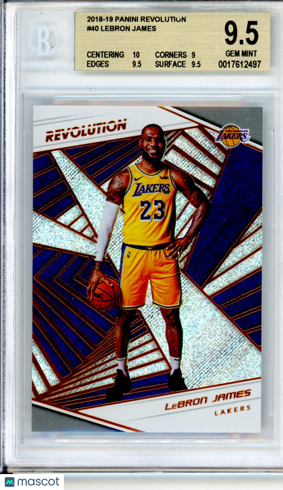2018 Panini Revolution LeBron James #40 BGS 9.5 GEM MINT Los Angeles Lakers - Graded Sports Cards