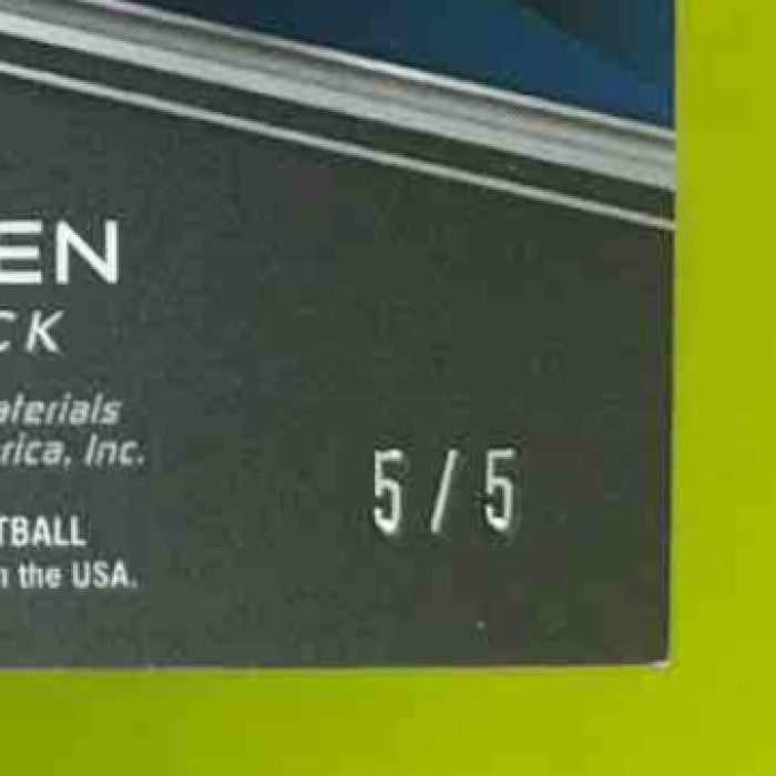 2018 Panini Spectra Josh Allen Building Blocks Orange 5/5 MEM RC Buffalo Bills - Sports Cards