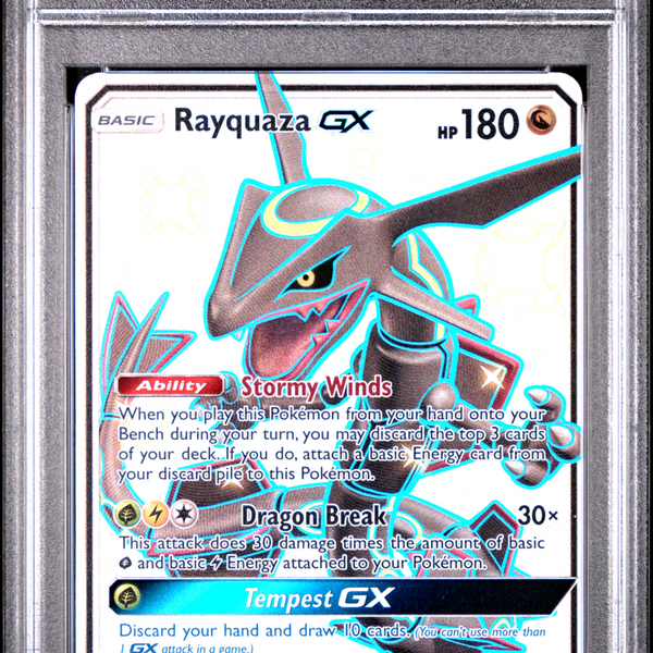 rayquaza gx pokemon card 2018 Pokemon SM Celestial Storm Rayquaza GX #177a FA