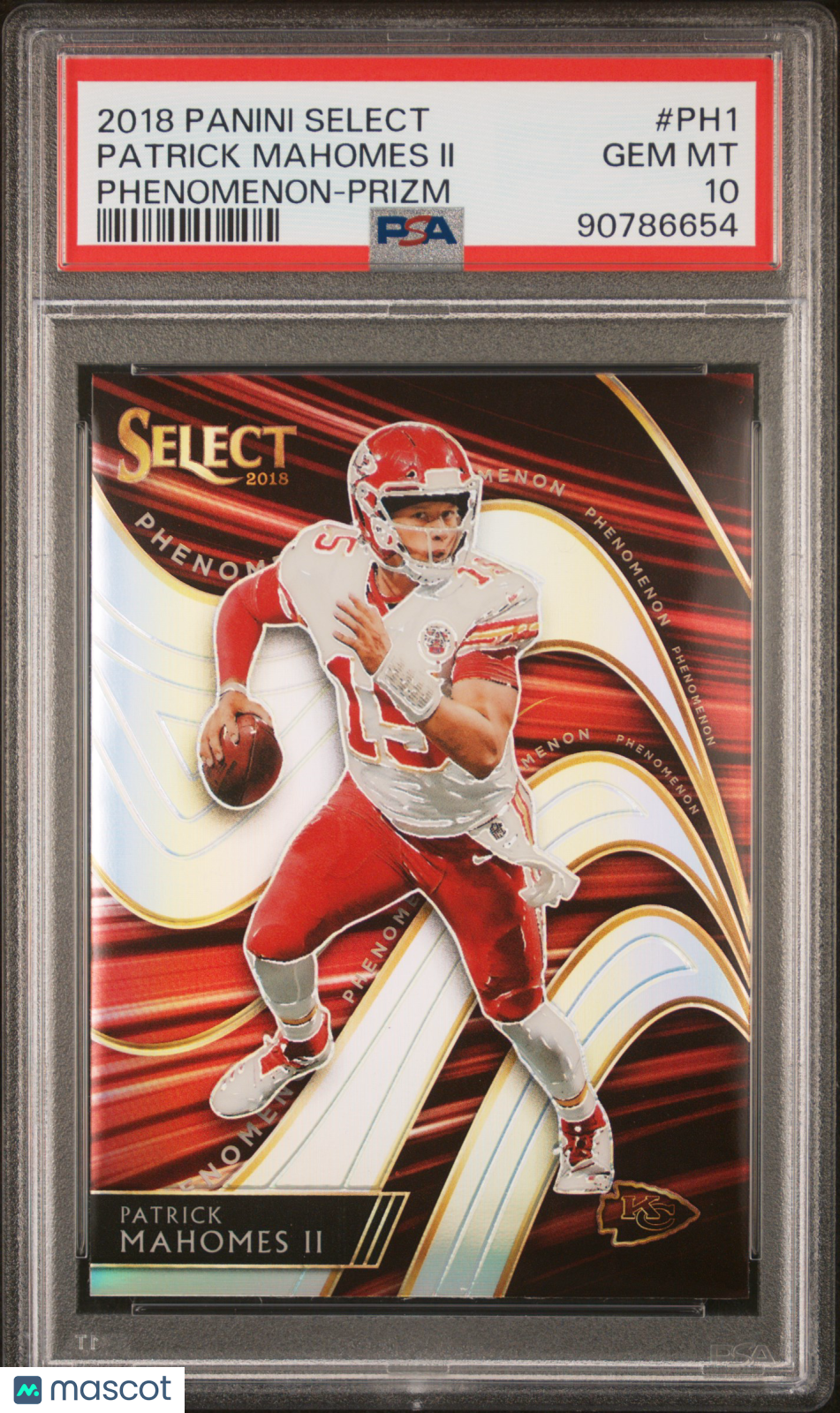 2018 Select Phenomenon Patrick Mahomes II Prizm #PH1 PSA 10 Kansas City Chiefs - Graded Sports Cards