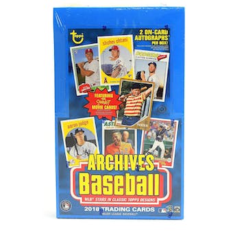 2018 Topps Archives Baseball Hobby Box - MLB Hobby Box