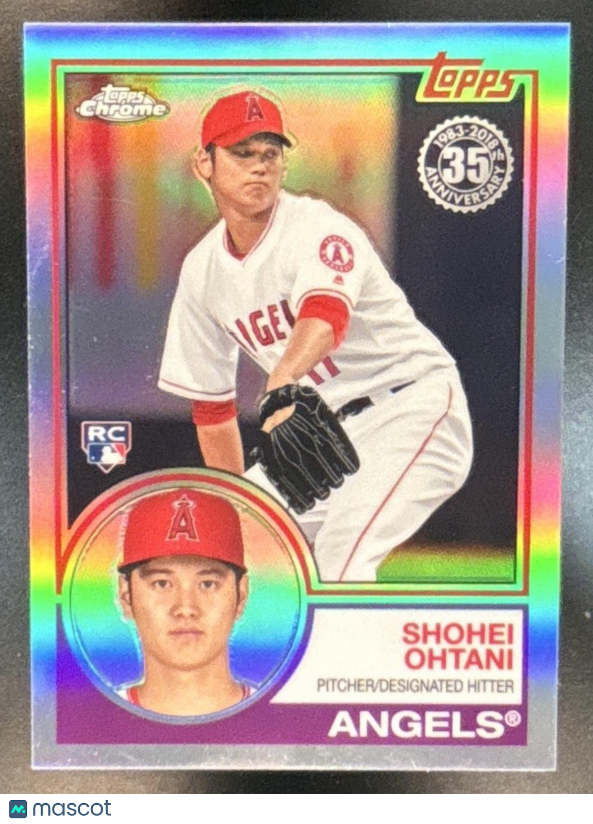 2018 Topps Chrome Shohei Ohtani 1983 Refractor RC Los Angeles - Sports Cards