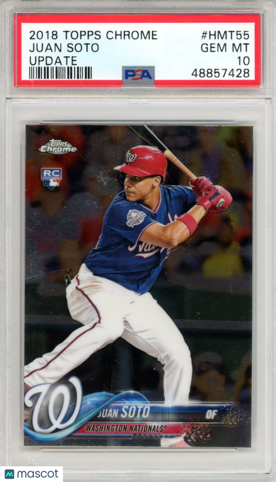 2018 Topps Chrome Update Juan Soto #HMT55 PSA 10 - Graded Sports Cards