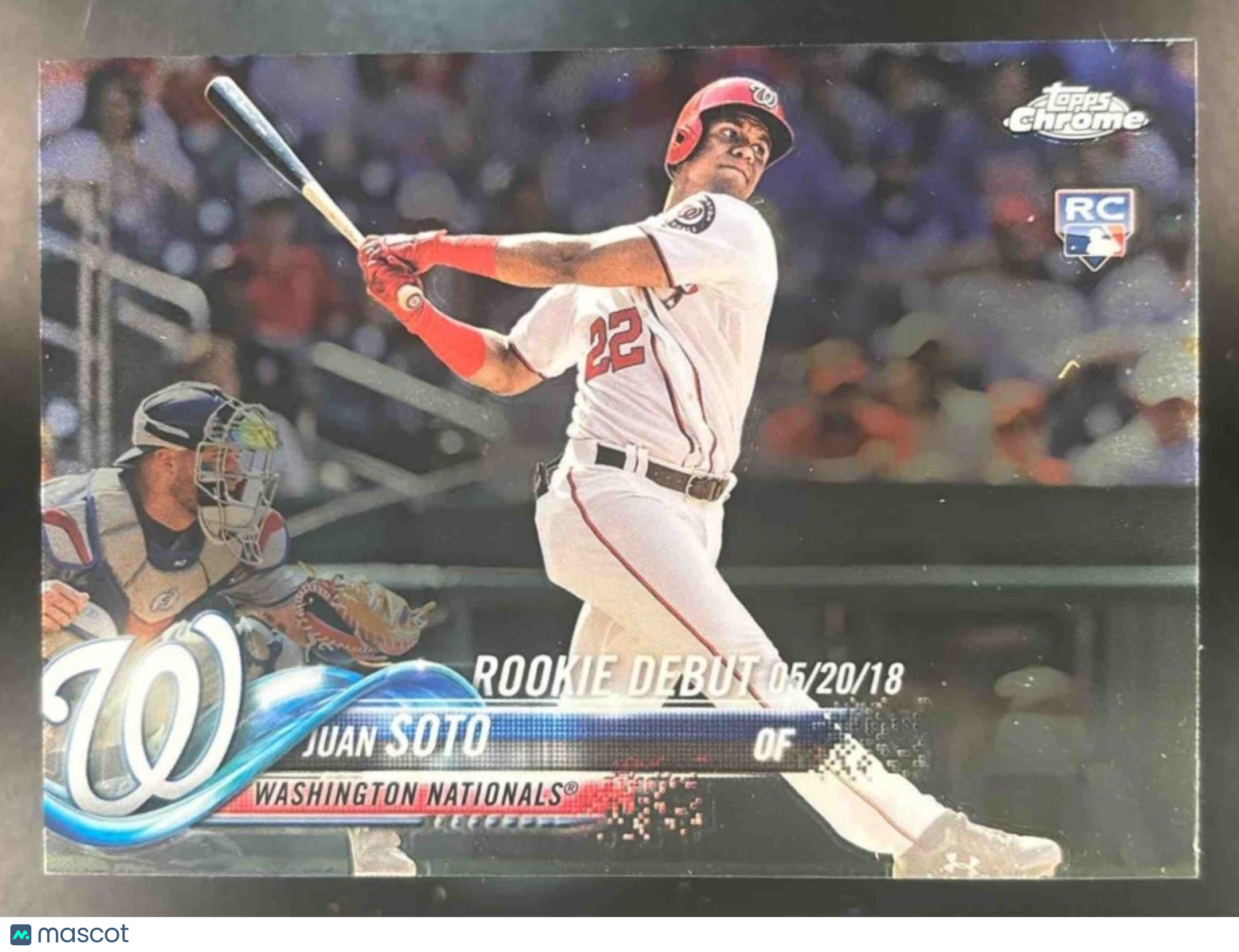 2018 Topps Chrome Update Juan Soto #HMT98 RC Washington Nationals - Sports Cards
