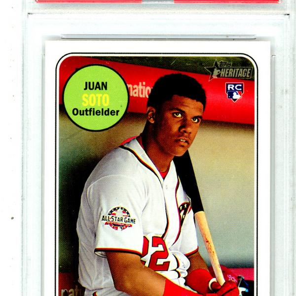 2018 Topps Heritage Juan Soto Rookie #502 PSA 10 GEM