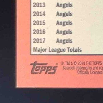 2018 Topps Heritage Mike Trout Chrome 2/999 #THC-275 Los Angeles Angels - Sports Cards