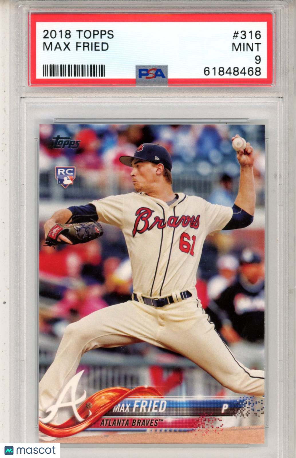 2018 Topps Max Fried #316 PSA 9 - Graded Sports Cards