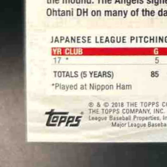 2018 Topps Shohei Ohtani #700 EX RC Los Angeles Angels - Sports Cards