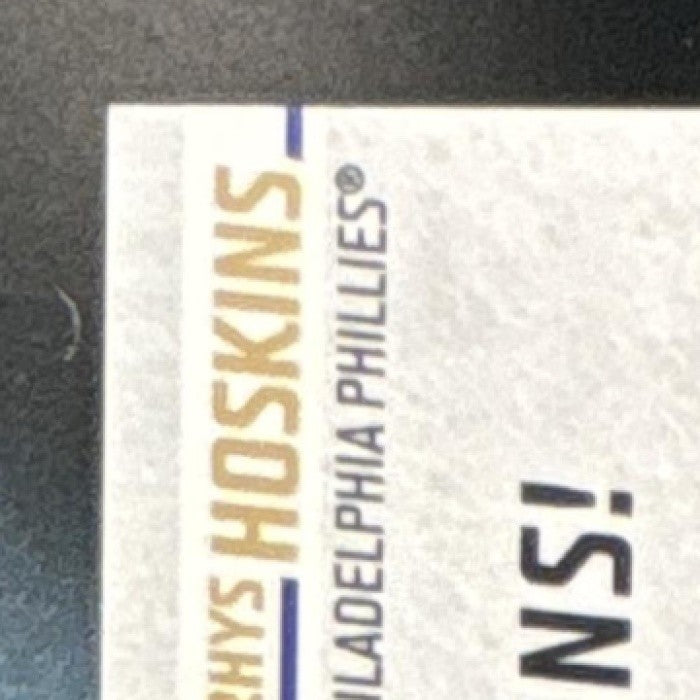 2018 Topps Update Rhys Hoskins Jackie Robinson Day Manufactured Patch /99 MEM RC - Sports Cards