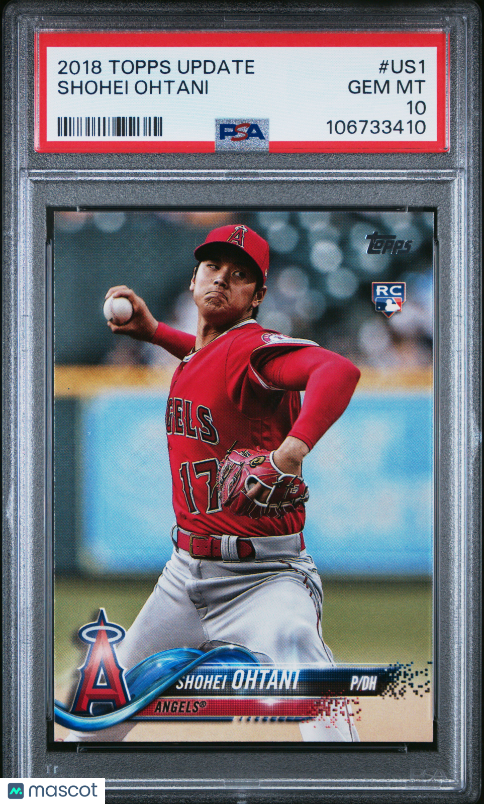 2018 Topps Update Shohei Ohtani Rookie #US1 PSA 10 Anaheim Angels GEM MINT Graded Sports Cards