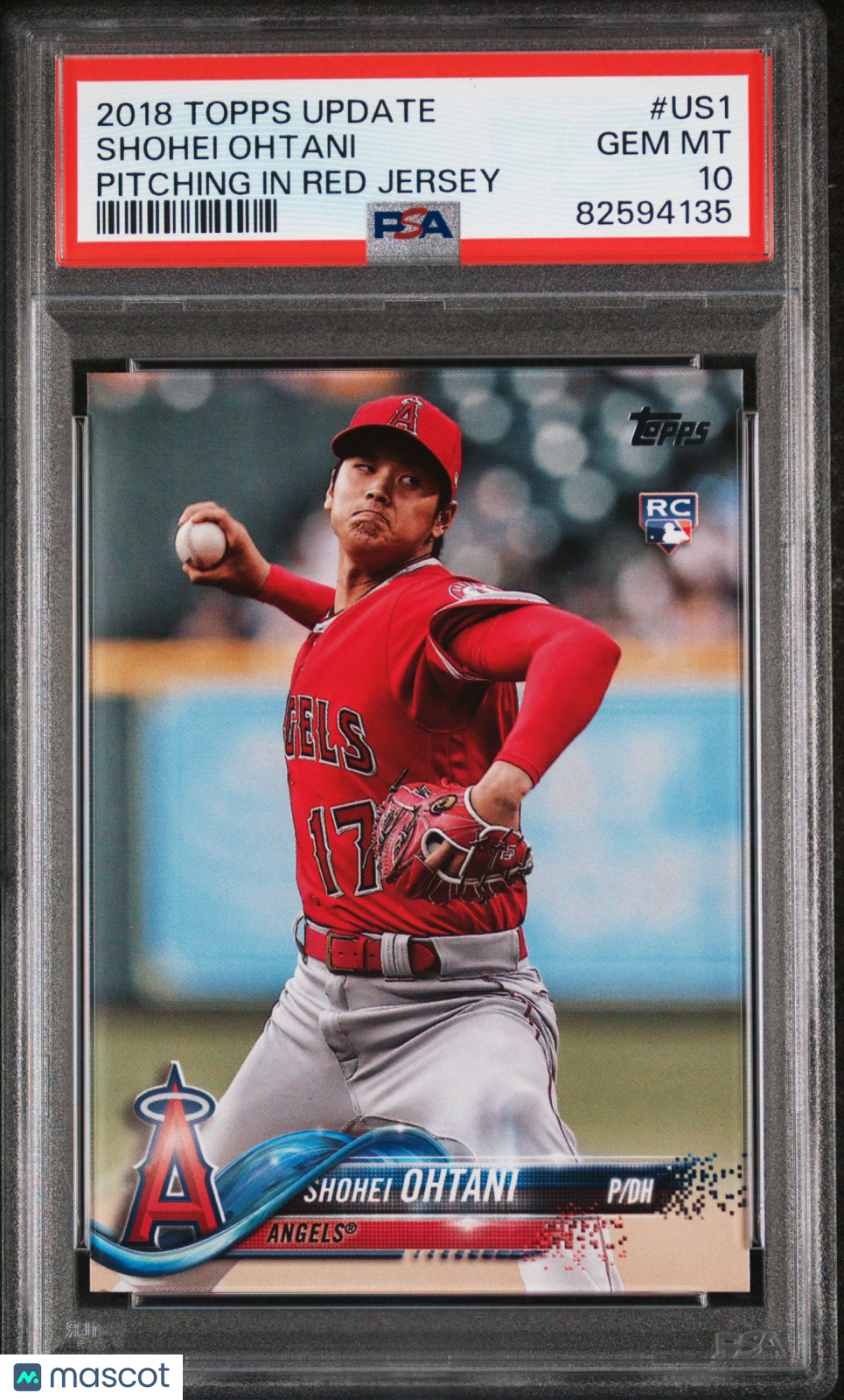 2018 Topps Update Shohei Ohtani Rookie #US1 PSA 10 GEM MINT Anaheim Angels Graded Sports Cards