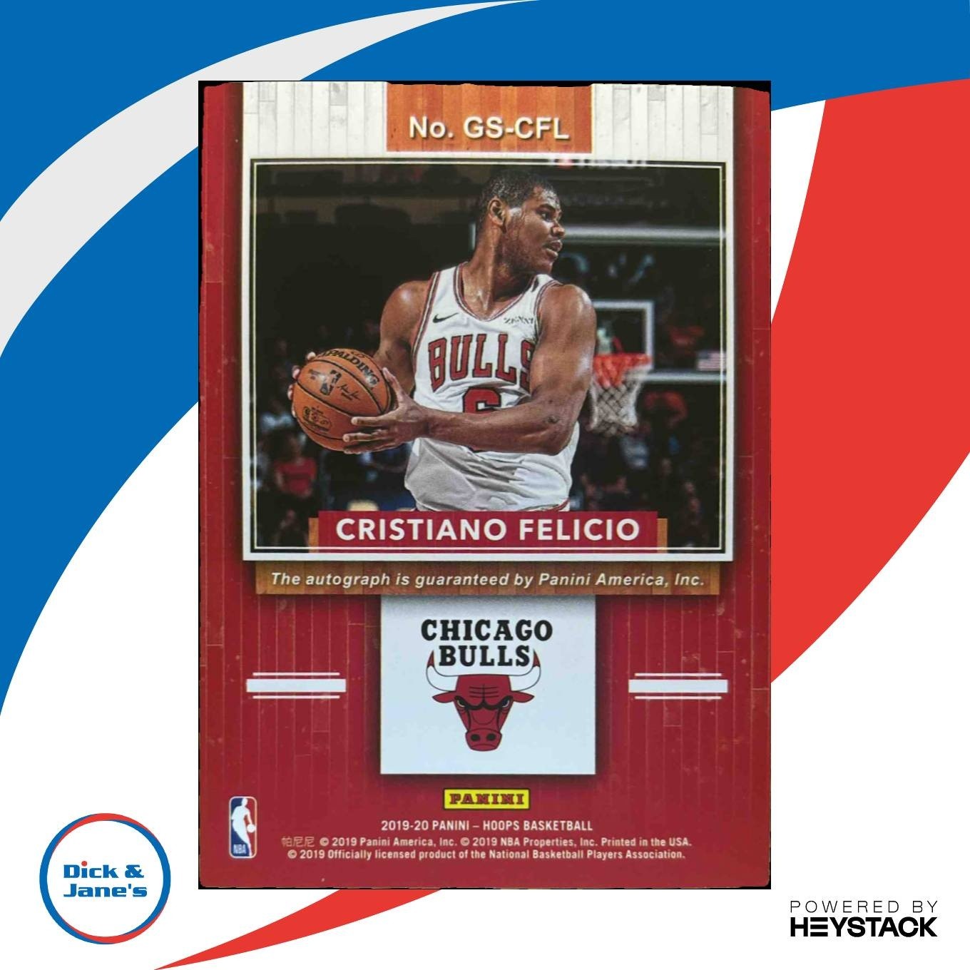 2019-20 Panini Hoops Cristiano Felicio Great SIGnificance Auto Chicago Bulls - Sports Cards