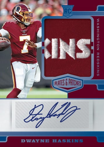 2019 Panini Plates & Patches Football Cards 4