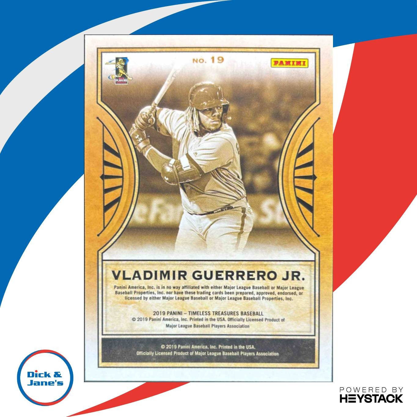 2019 Chronicles Vladimir Guerrero Jr. Timeless Treasures Silver /25 #19 RC Jays - Sports Cards