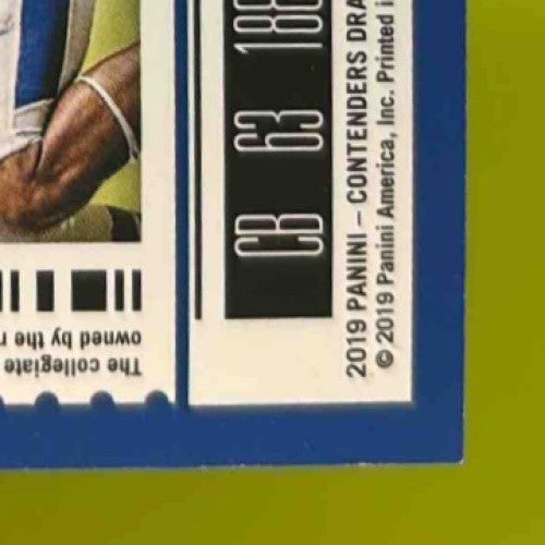 2019 Contenders Draft Picks Collegiate Derrick Baity Jr. #249 RC Auto Wildcats - Sports Cards