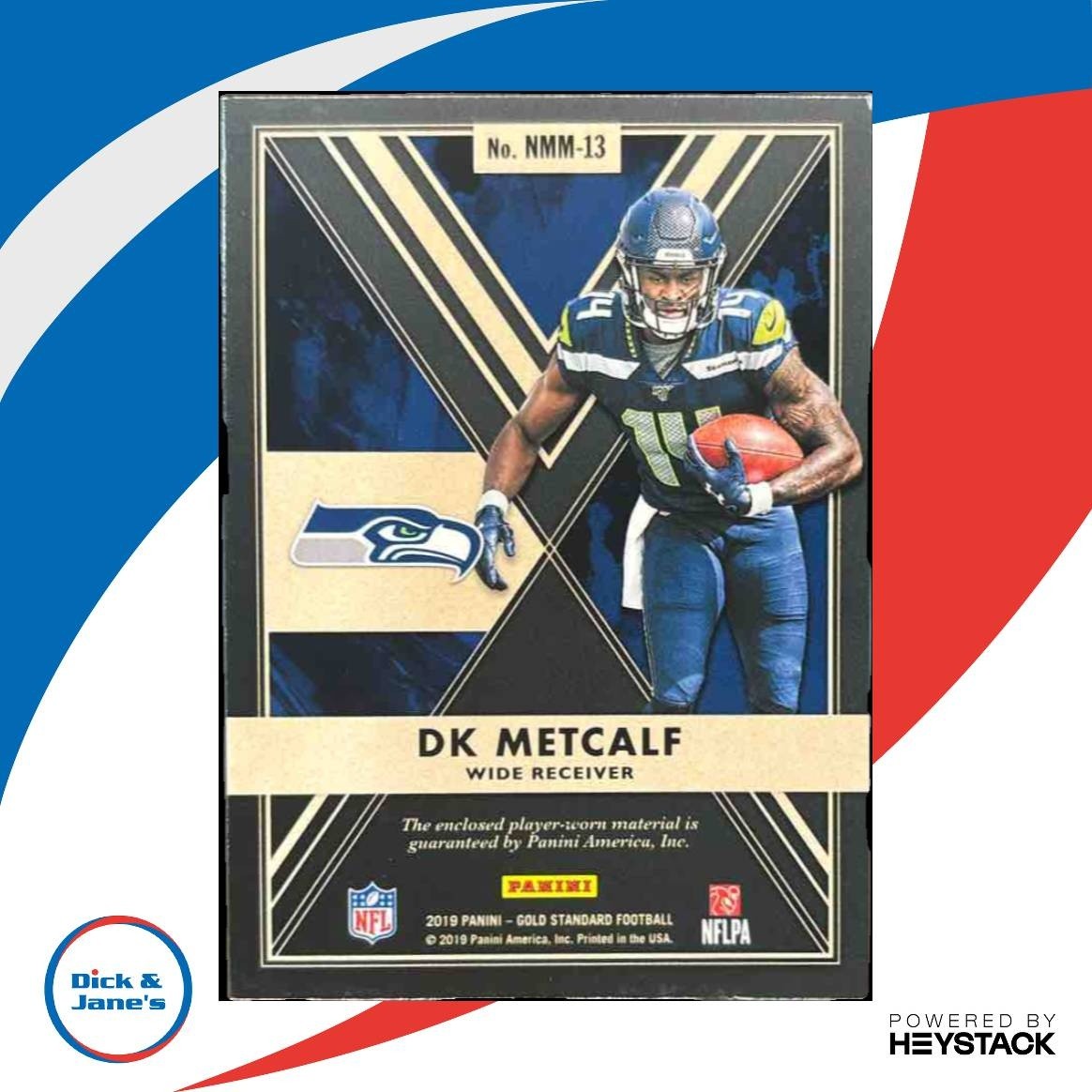 2019 Gold Standard DK Metcalf Newly Minted Patch /199 RC Seattle Seahawks - Sports Cards