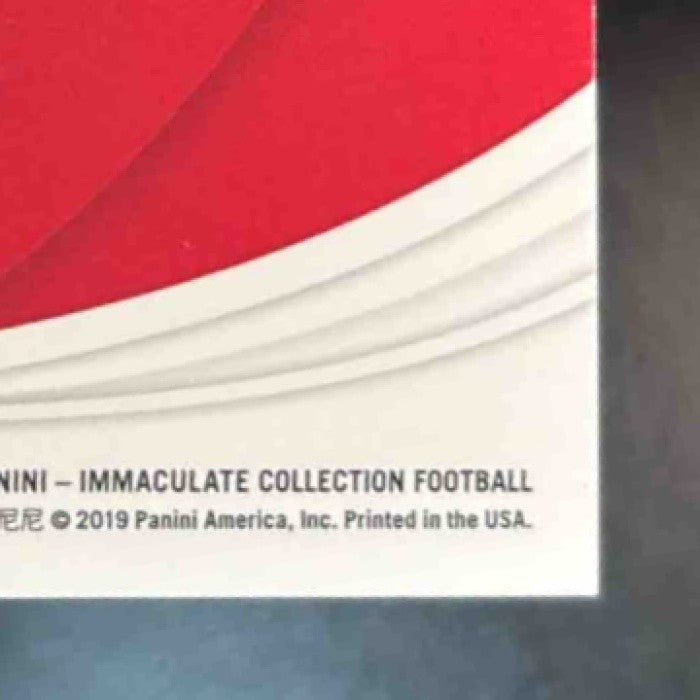 2019 Immaculate Collection Deebo Samuel Patch Auto /19 MEM RC San Francisco 49er - Sports Cards