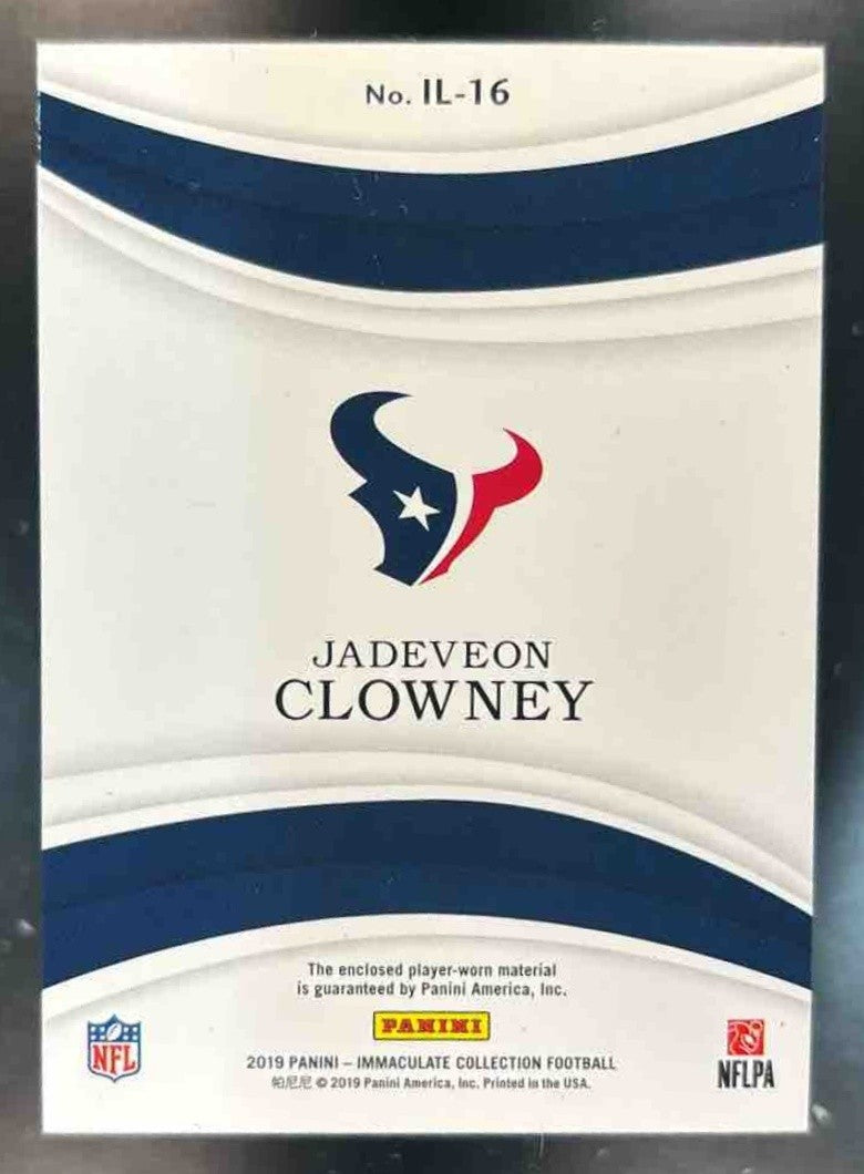 2019 Immaculate Collection Jadeveon Clowney Numbers /25 MEM Houston Texans - Sports Cards