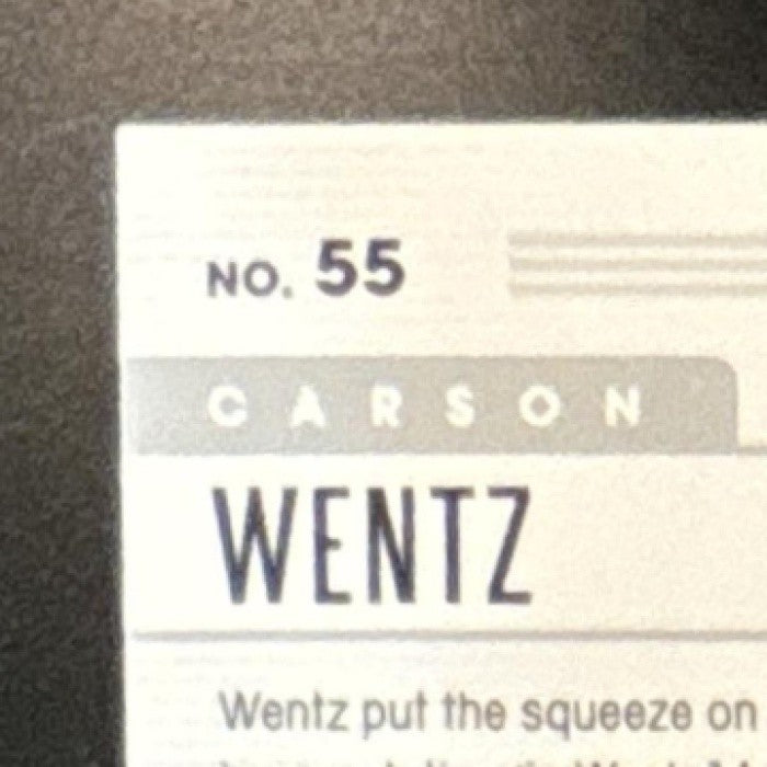 2019 Panini Absolute Carson Wentz Orange /75 #55 Philadelphia Eagles - Sports Cards