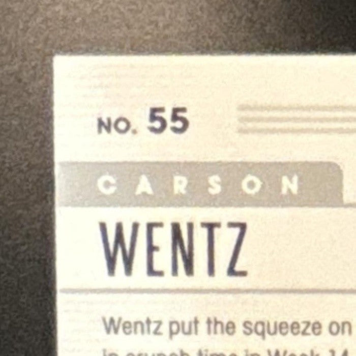 2019 Panini Absolute Carson Wentz Spectrum Green /25 #55 Philadelphia Eagles - Sports Cards
