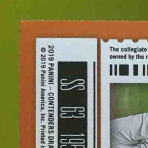 2019 Panini Contenders Draft Picks Logan Davidson Ticket Auto #1 Clemson Tigers - Sports Cards