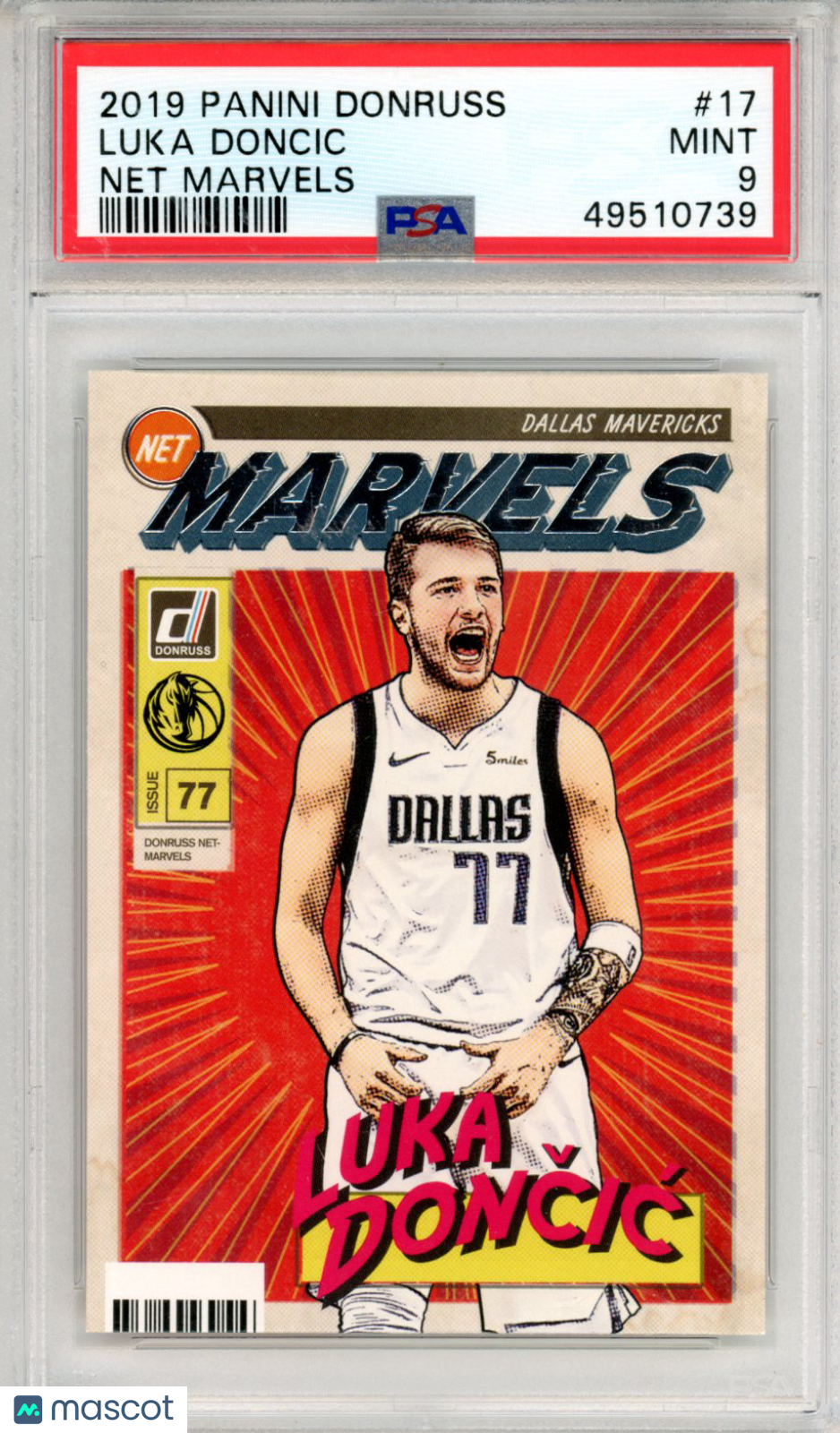 2019 Panini Donruss Net Marvels Luka Doncic #17 PSA 9 - Graded Sports Cards