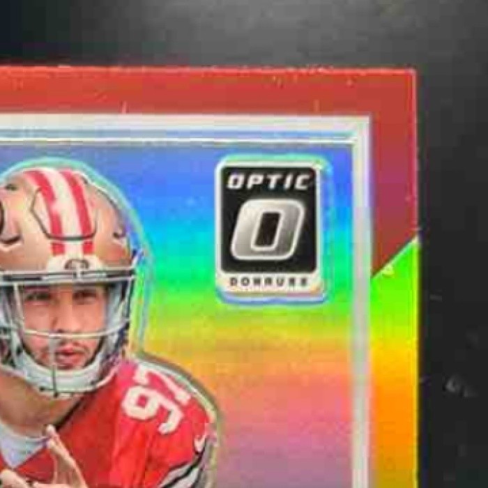 2019 Panini Donruss Optic Nick Bosa Red and Yellow #168 RC San Francisco 49ers - Sports Cards