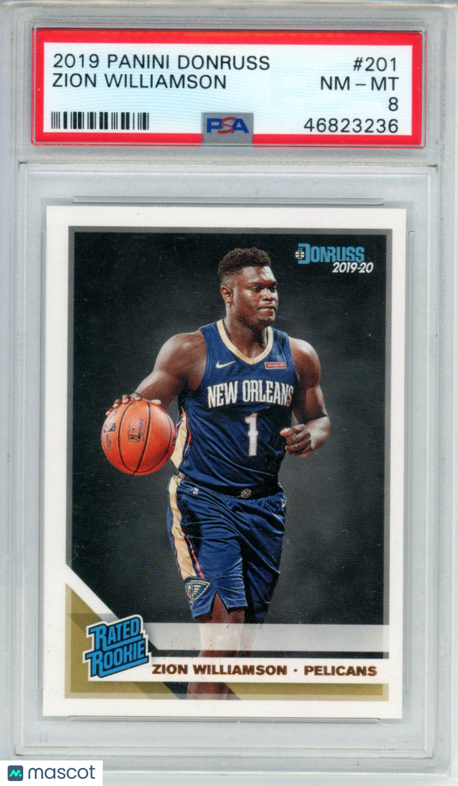2019 Panini Donruss Zion Williamson #201 PSA 8 - Graded Sports Cards
