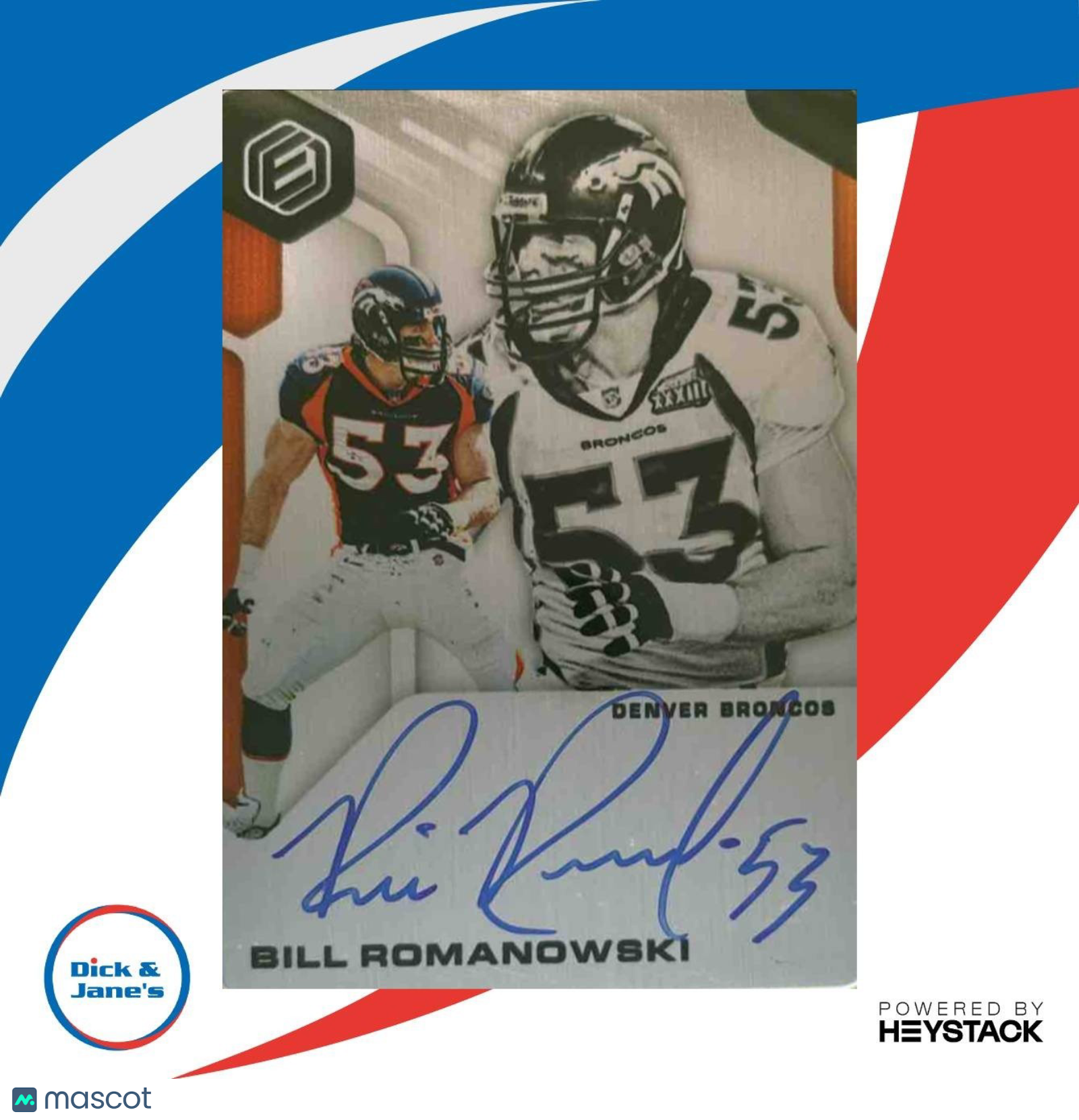 2019 Panini Elements Bill Romanowski Signatures /125 #SS-BR Auto Denver Broncos - Sports Cards