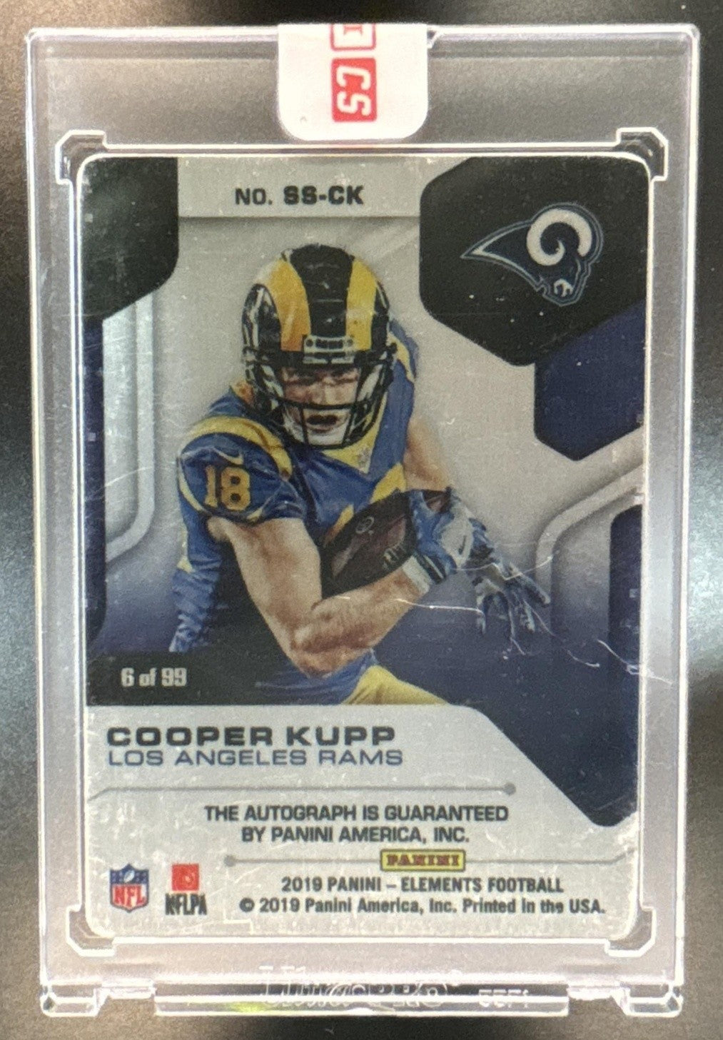 2019 Panini Elements Cooper Kupp Steel Signatures /99 #SS-CK Auto LA Rams - Sports Cards