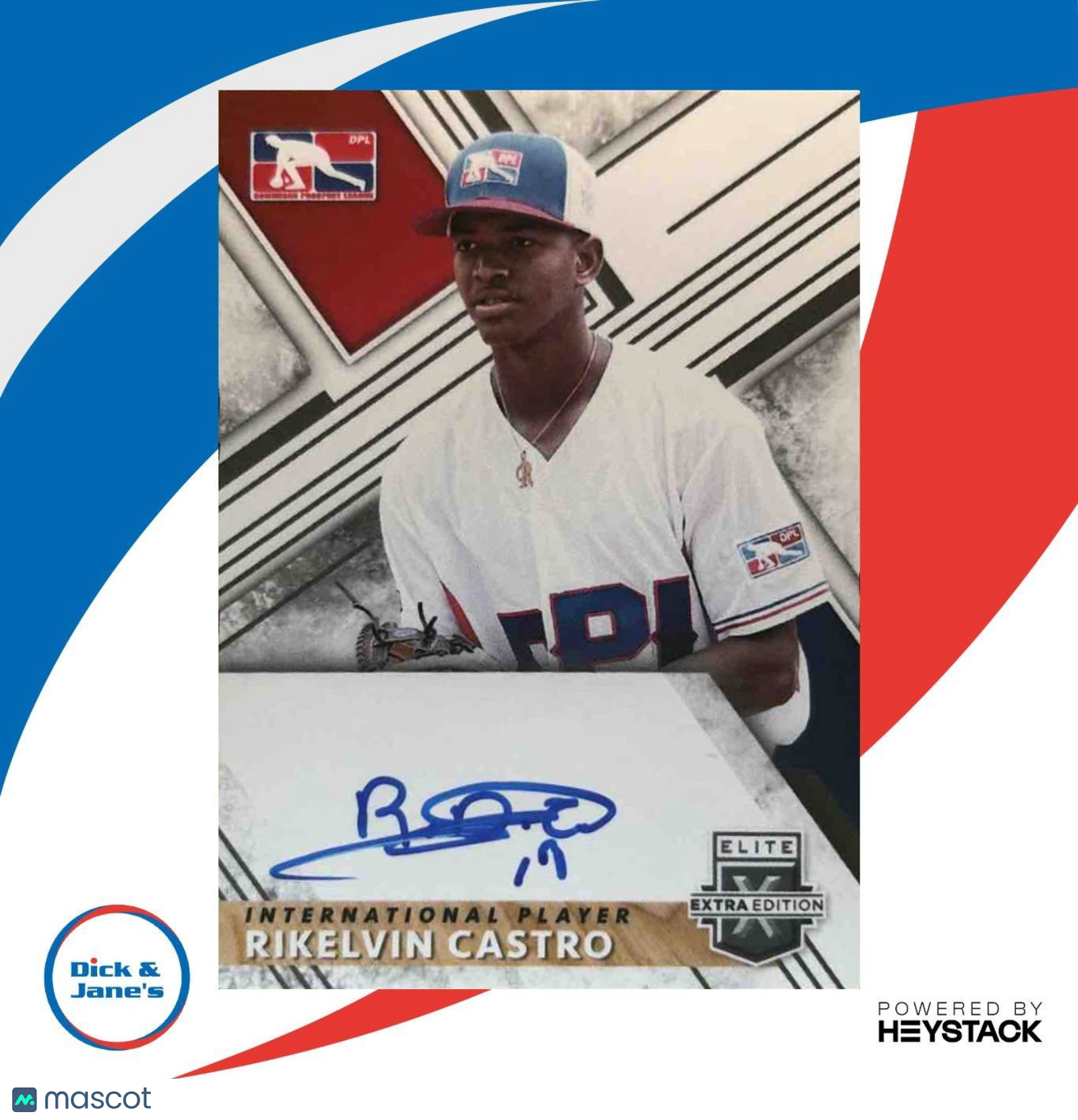 2019 Panini Elite Extra Edition Rikelvin Castro Auto #111 - Sports Cards