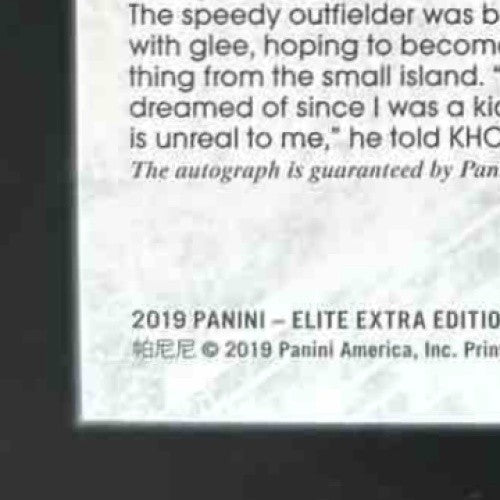 2019 Panini Elite Extra Edition Shane Sasaki Auto #98 Tampa Bay Rays - Sports Cards