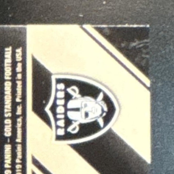2019 Panini Gold Standard Josh Jacobs Triple Patch Auto /49 RC Oakland Raiders - Sports Cards