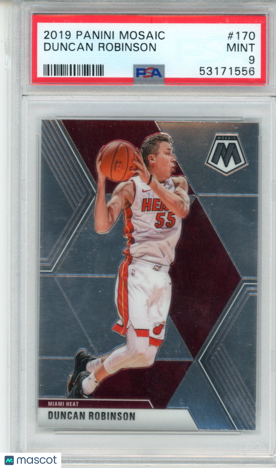 2019 Panini Mosaic Duncan Robinson #170 PSA 9 - Graded Sports Cards