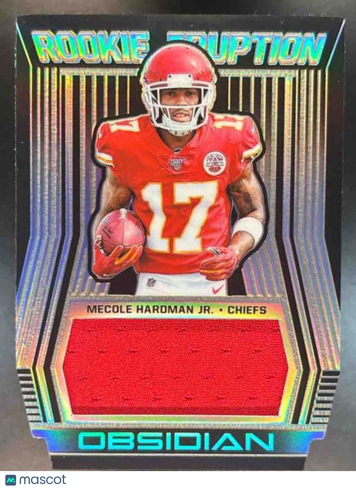 2019 Panini Obsidian Mecole Hardman Jr. Rookie Eruption /100 Patch MEM RC Chiefs - Sports Cards