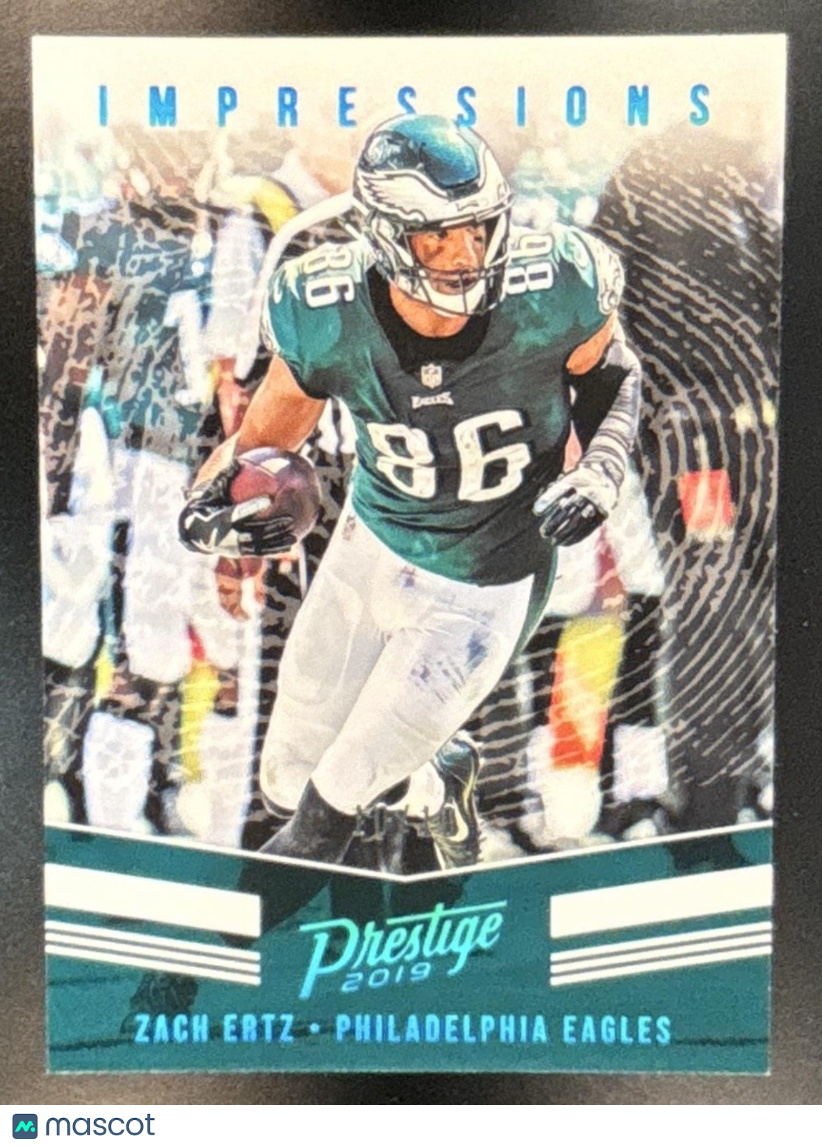 2019 Panini Prestige Zach Ertz Impressions Platinum 10/10 Philadelphia Eagles - Sports Cards