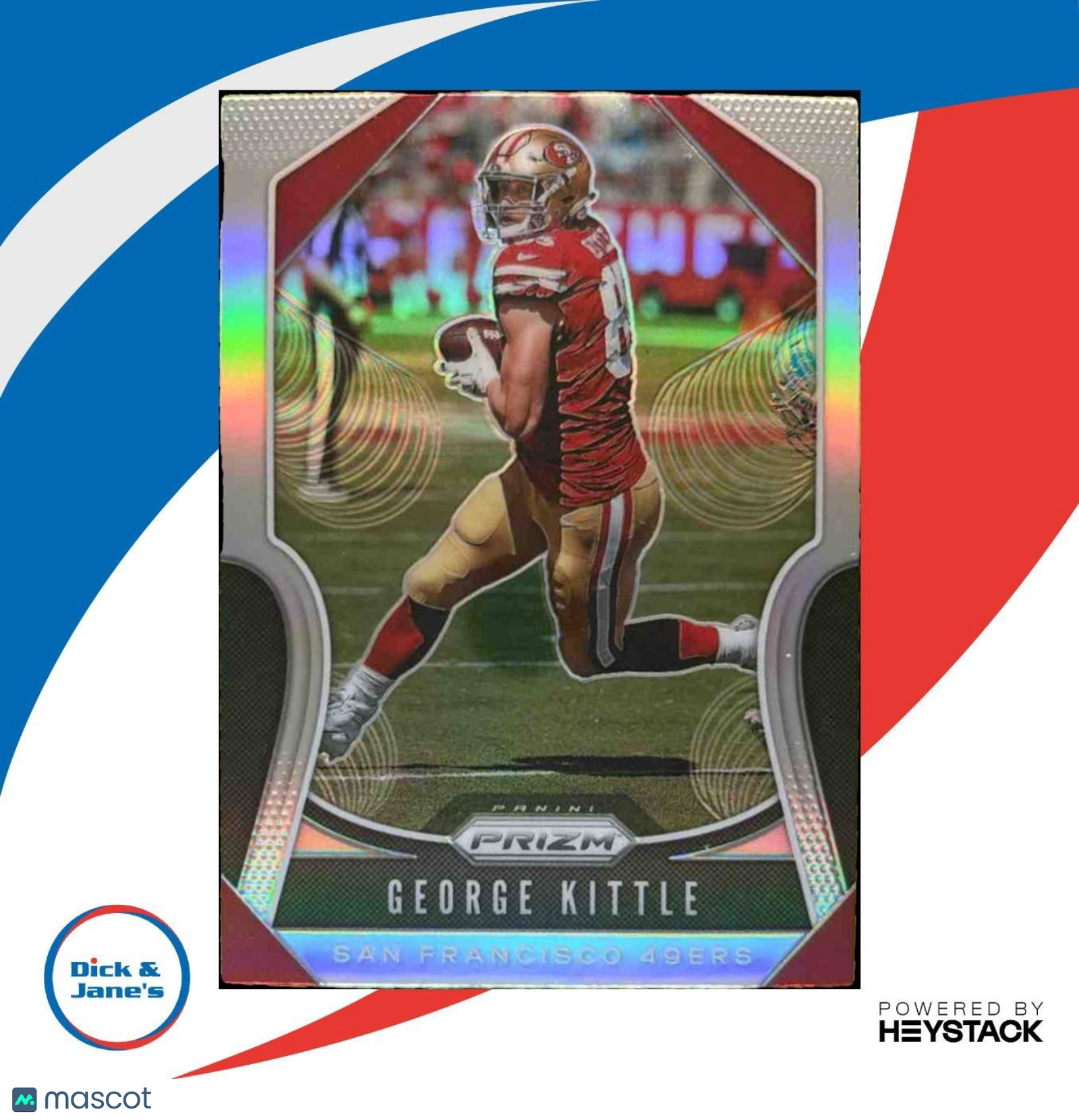2019 Panini Prizm George Kittle Silver #251 San Francisco 49ers - Sports Cards