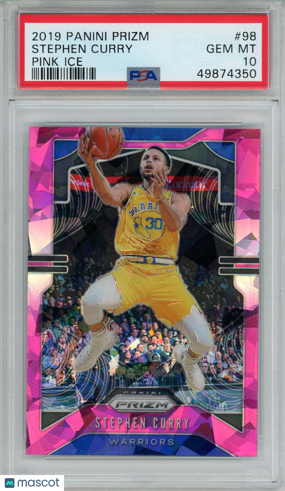 2019 Panini Prizm Stephen Curry Pink Ice #98 PSA 10 - Graded Sports Cards