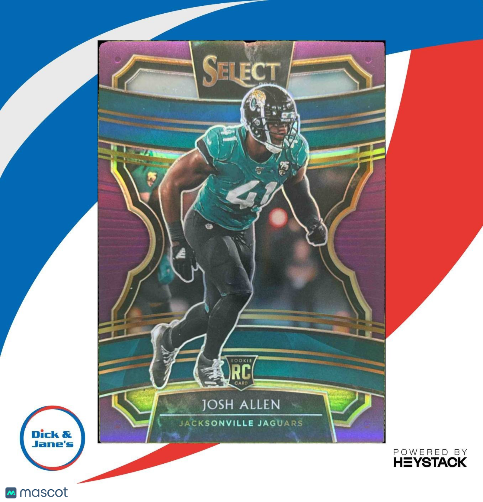 2019 Panini Select Josh Allen Purple Prizm /75 #13 Jacksonville Jaguars - Sports Cards