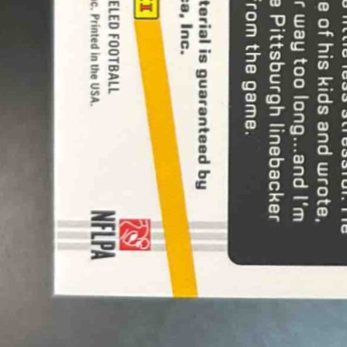 2019 Panini Unparalleled James Harrison Feats of Strength Astral /150 Steelers - Sports Cards