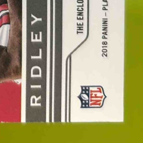 2019 Plates and Patches Double Coverage Patch Calvin Ridley Devonta Freeman /10 - Sports Cards