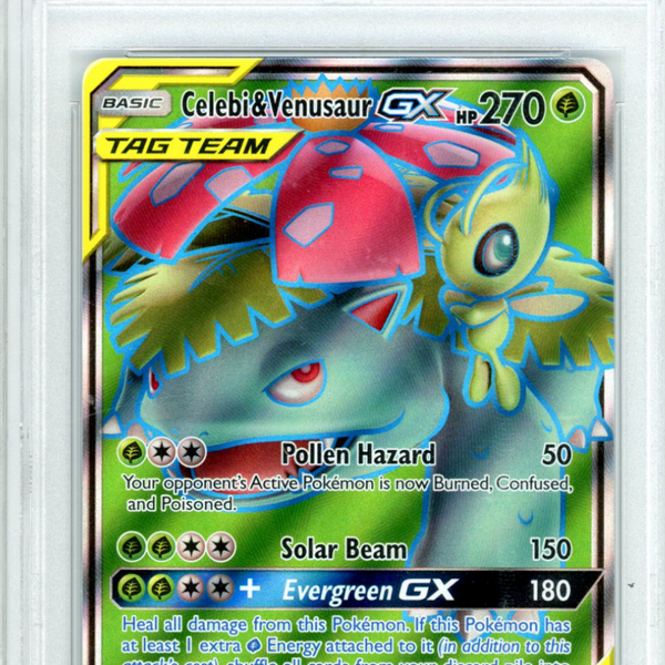 2019 Pokemon Sun & Moon Team Up Celebi & Venusaur GX