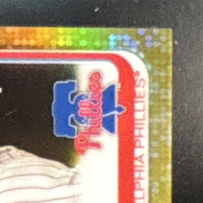 2019 Topps Chrome Aaron Nola Gold Refractor 42/50 #176 Philadelphia Phillies - Sports Cards
